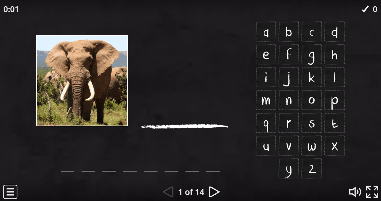 7.4 Wild Animals (Hangman Game)